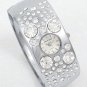 Crystal Bubble Chunky Cuff Watch WW125