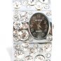 Iced Out Crystal Chunky Cuff Watch WW124