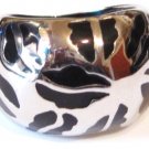 Black Abstract Chunky Stainless Steel Ring SSR1411