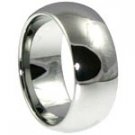 8mm Unisex High Polish Stainless Steel Dome Ring SSR31