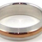 Unisex Stainless Steel Ring with Copper Band SSR1889