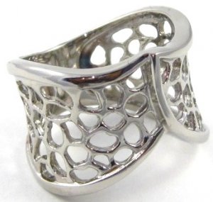 16mm Filigree High Polish Stainless Steel Ring SSR2945
