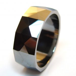 8mm High Polish Tungsten Carbide Wedding Band Ring, TU3045 Sz 12.75
