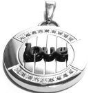 LOVE Stainless Steel CZs Pendant with FREE 20" SS Ball Chain SSP3929