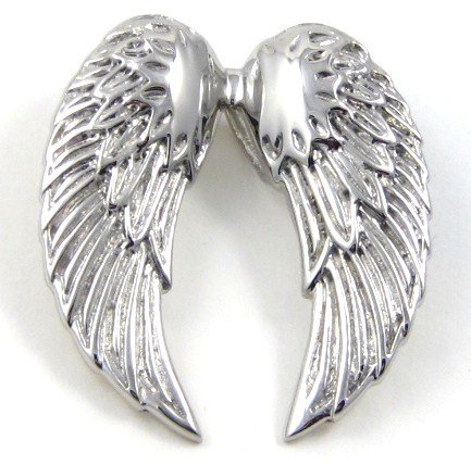 Stunning Angel Wings Stainless Steel Pendant with FREE 20" SS Ball Chain SSP7258