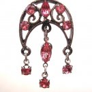 Vintage PINK Crystal Chandelier Reverse Belly Navel Ring BJ01