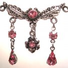 Vintage PINK Crystal Chandelier Reverse Belly Navel Ring BJ02