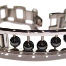 Hematite Balls Stainless Steel Bracelet SSB5732
