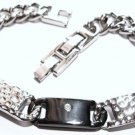 Hammered Stainless Steel Bracelet SSB5942