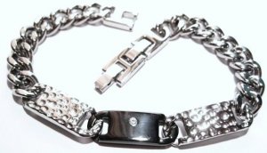 Hammered Stainless Steel Bracelet SSB5942