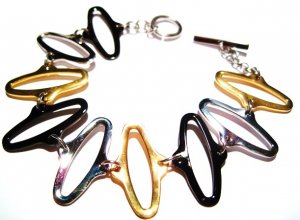 Oval Link Stainless Steel Bracelet SSB7656
