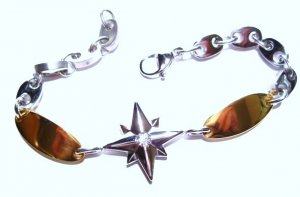 CZ Star Stainless Steel Bracelet SSB11289