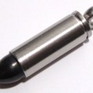 Stainless Steel Bullet Black Tip Pendant Necklace with FREE 20" SS Ball Chain SSP5967 Stainless Steel Bullet Black Tip Pendant Necklace with FREE 20" SS Ball Chain SSP5967