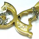 Stunning CZ Gold Butterfly  Pendant with FREE 20" SS Ball Chain SSP9046