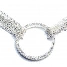 Multichain Crystal Circle of Life Choker Necklace NP30