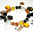 Adorable Halloween Charms and Beads Stretch Bracelet BR42