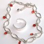 Delicate Crystal Ankle Chain Toe Ring Set (Color Choice) BR47