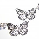 2.5 in Adorable Filigree Butterfly Clip On Earrings EA104