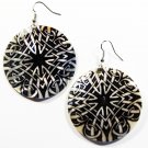 2" Unique Pattern Genuine Shell Dangle Earrings EA127 2" Unique Pattern Genuine Shell Dangle Earrings EA127