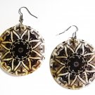 2" Unique Pattern Genuine Shell Dangle Earrings EA130