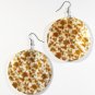 2" Art Deco Pattern Dangle Shell Earrings EA141