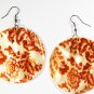 2" Art Deco Pattern Dangle Shell Earrings EA143