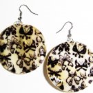 2" Art Deco Pattern Dangle Shell Earrings EA150