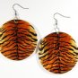 2" Animal Print Dangle Shell Earrings EA144