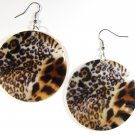 2" Animal Print Dangle Shell Earrings EA145