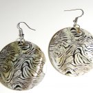 2" Animal Print Dangle Shell Earrings EA148 2" Animal Print Dangle Shell Earrings EA148