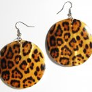 2" Animal Print Dangle Shell Earrings EA149 2" Animal Print Dangle Shell Earrings EA149