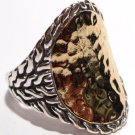 925 Sterling Silver Chunky Twisted Cable Hammered Designer Style CZ Ring WR102 Size 5, 6, 7 925 Sterling Silver Chunky Twisted Cable Hammered Designer Style CZ Ring WR102 Size 5, 6, 7