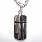 1.5" Stainless Steel Cross Pendant Necklace NP51 1.5" Stainless Steel Cross Pendant Necklace NP51