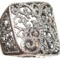 Stunning Wavy Square Filigree 925 Sterling Silver Fashion Ring WR107 Sz 6.5