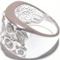 925 Sterling Silver Wavy Bubble CZ Fashion Ring WR109 Sz 8