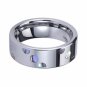 Abalone Shell Inlay Tungsten Carbide Ring TU6000 Sz 4, 13 or 14