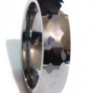 6mm High Polish Multi Faceted Tungsten Carbide Ring TU3048 Sz 9.5 6mm High Polish Multi Faceted Tungsten Carbide Ring TU3048 Sz 9.5