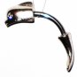 Adorable Split Silver Dolphin Navel Belly Ring Crystal Eyes BJ14