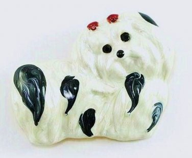 Adorable Enamel Shih Tzu Dog Puppy Brooch Pin BP02