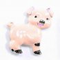 Adorable Pink Enamel Pig Brooch Pin Broach BP20