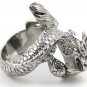 Unisex Carved Dragon Stainless Steel Ring SSR2913