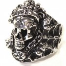 Love Kills Slowly Skull Stainless Steel Ring SSR7000