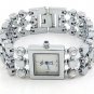 Square Face CZ Stainless Steel Fashion Watch WW105