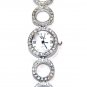 CZ Pave Circle Link Fashion Watch WW104