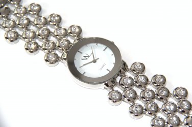 Chunky Stainless Steel CZ Bubble Fashion Watch WW107