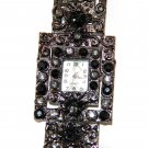 Antique Style Black CZ Toggle Fashion Watch WW115 Antique Style Black CZ Toggle Fashion Watch WW115