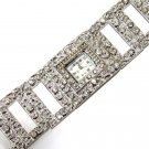 Iced Out CZ Textured Women's Toggle Fashion Watch WW117