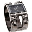 Gunmetal Crystal Chunky Fashion Watch WW126