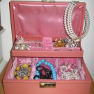 60's - 70's MELE Jewelry Organizer in Baby Pink, Small