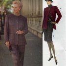 Vogue Pattern 8791; Jacket, Slim Skirt, Slacks Sizes 8-10-12 - UNCUT